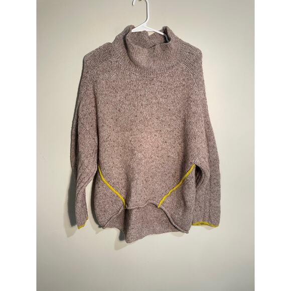 Anthropologie Moth Paloma Wool Blend Turtleneck Sweater Size Small - Picture 2 of 12
